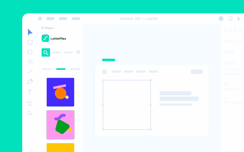 Access animations from Figma or Adobe XD with LottieFiles plugins